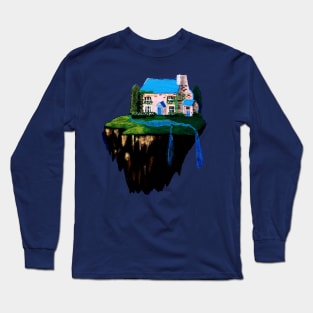 Unique floating space island - fantasy Long Sleeve T-Shirt